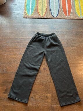 Men's Black Fleece Jogger Pants - Relaxed Fit